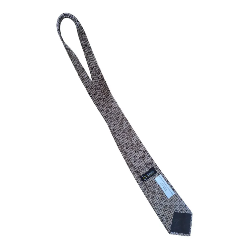 Silk NeckTie Christian Fish Divinity Series Hebrews 11:1